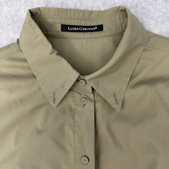 LUISA CERANO Button-Up Shirt Dress size US 8 - Picture 9 of 15